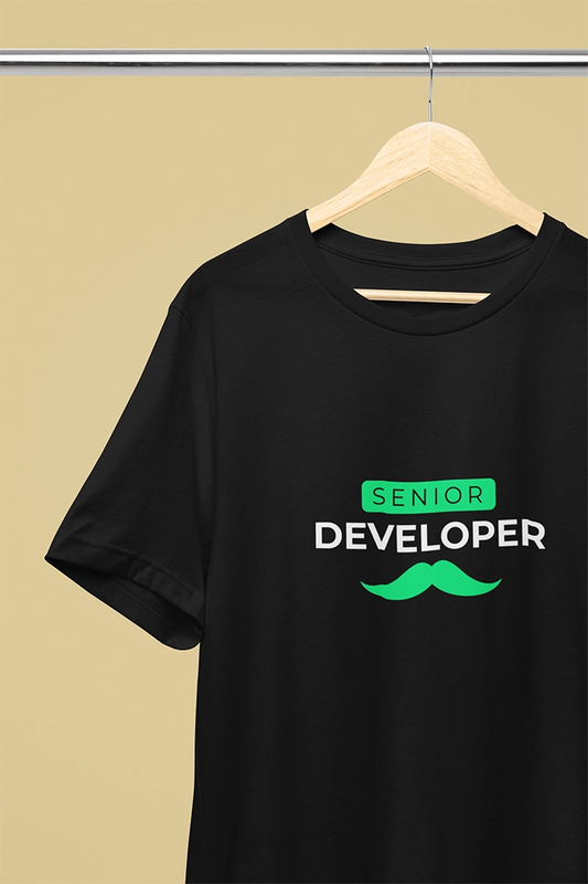 Senior Developer printed T-shirt - Style Cage